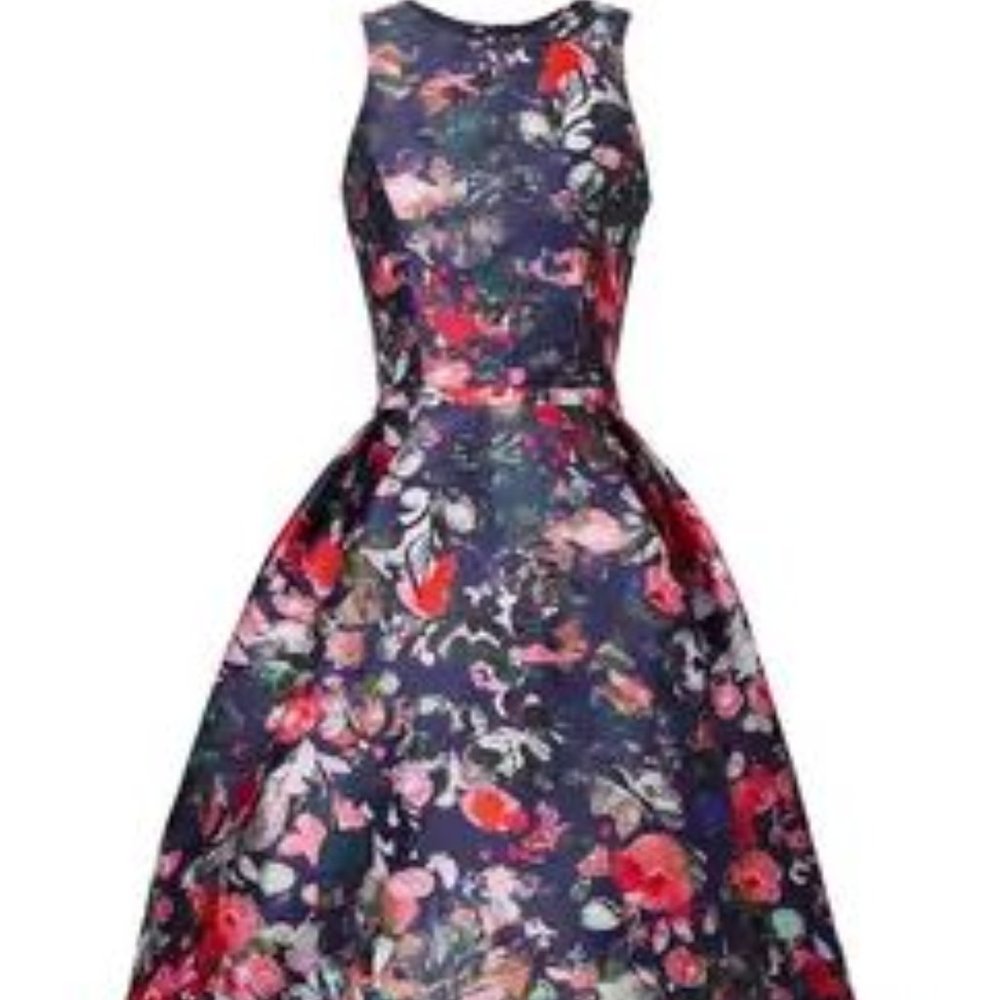 ML Monique Lhuillier Floral Jadore Gown